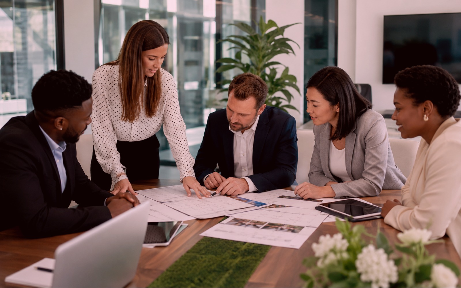 Professional meeting and convention venue visual